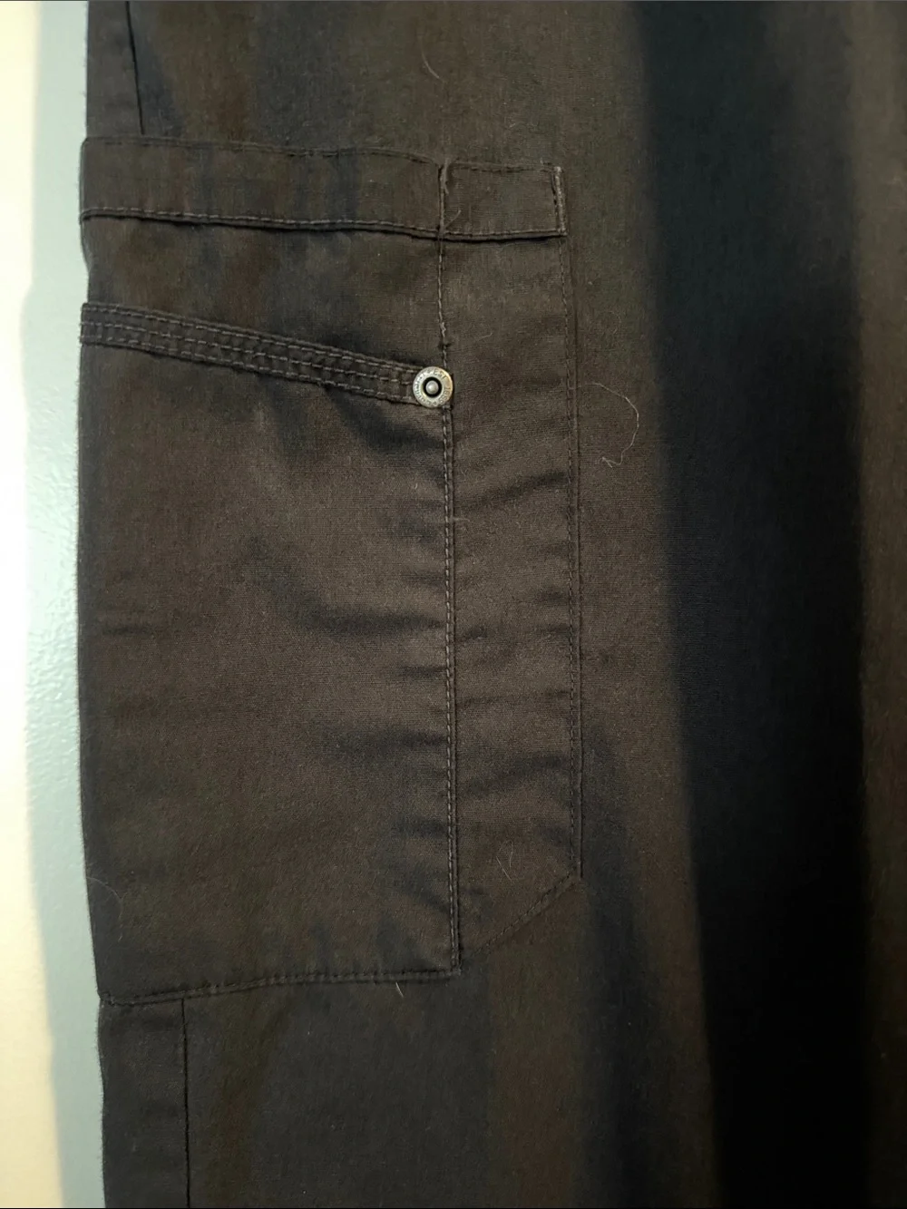 Carhartt Men's Black Cargo Scrub Pants - Comfortable Work Wear